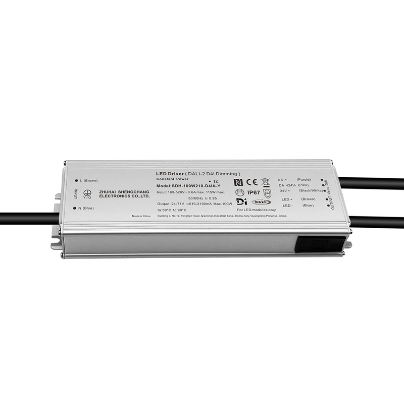 Pilote de LED isol&eacute; 100W 150W 200W 240W 320W 480W 600W 800W DALI-2 D4i 220-480V AC