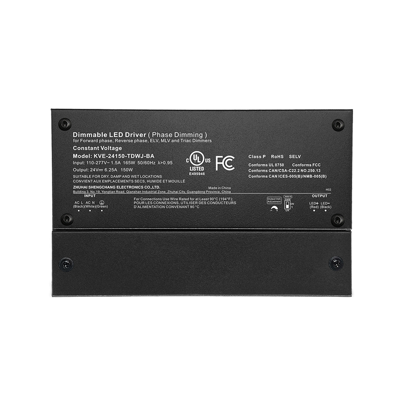 30W ~ 600W Triac Dimmable LED Power Supplies CV mat Junction Box