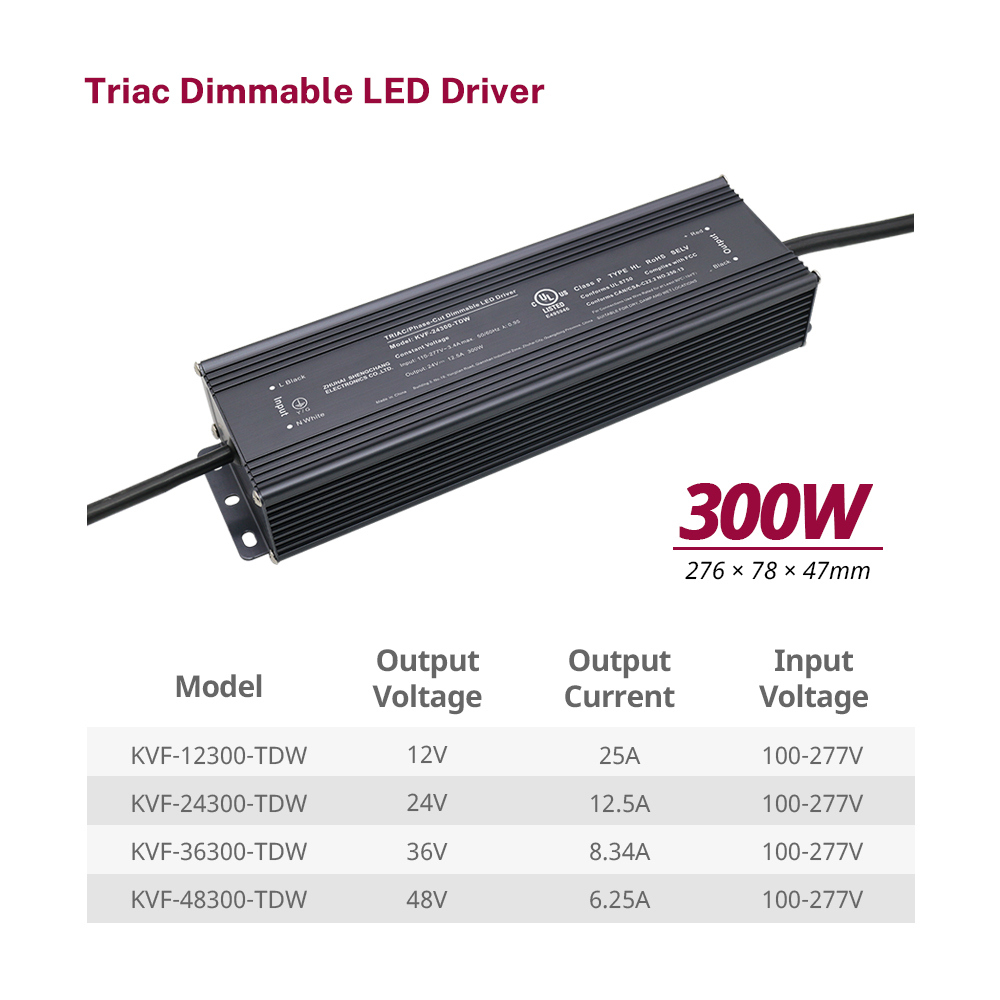 300W Triac Dimmable LED Kuran dilancogo CV 100vac ka 277vac