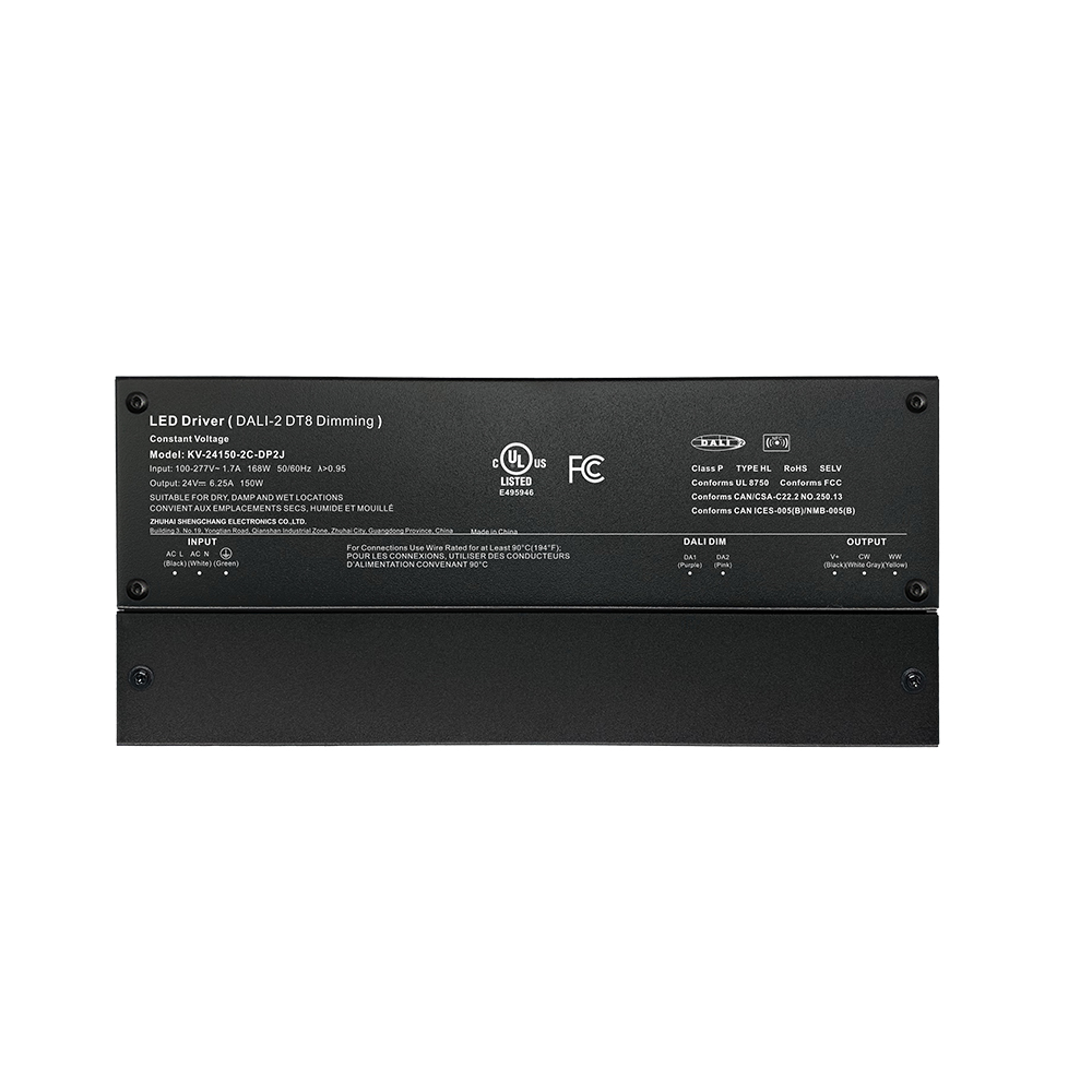DP2 150W 200W CV RGB CW DALI-2 Push Dimming LED Driver com caixa de jun&ccedil;&atilde;o