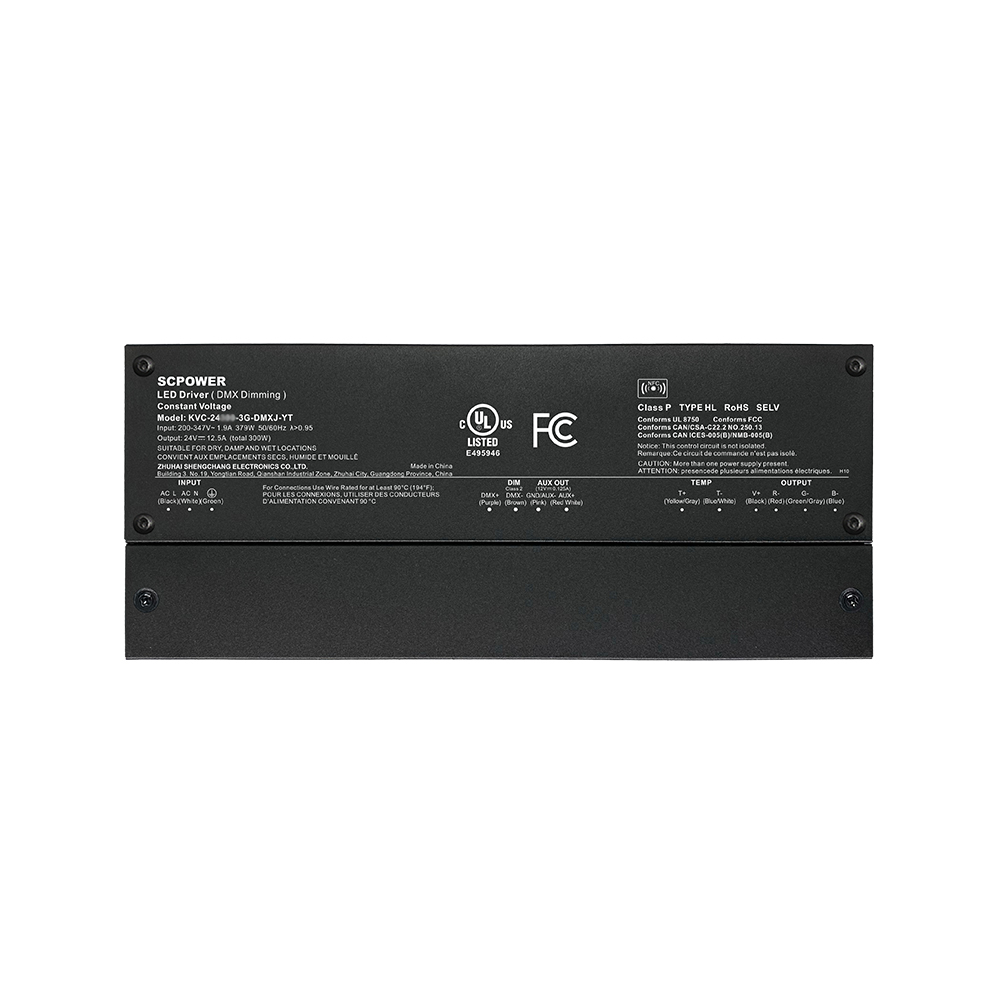 288W 300W RGB DMX512 ลดแสงแรงดันคงที่ไดร์เวอร์ไฟ LED 12 24 36 48 โวลต์ DC