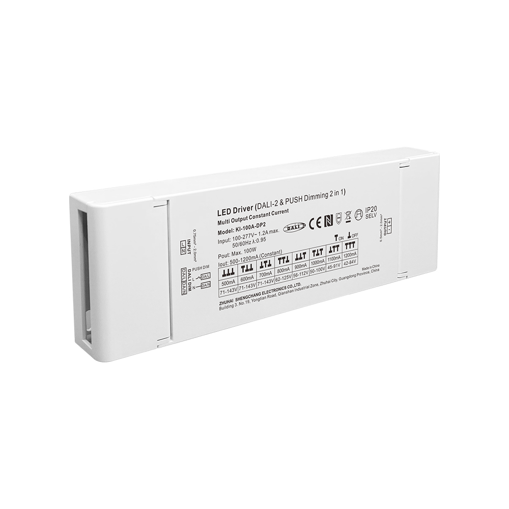 DP2 100W Kanayon nga Agdama nga RGBW RGB DALI-2 Iduron Dimmable Driver LED DALI