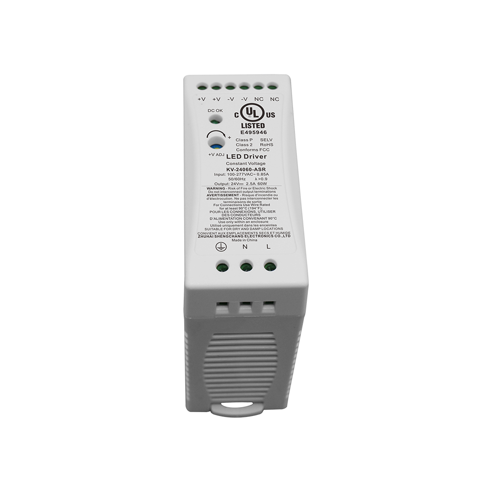 60W 96W 100W CV Plastik Din Rel LED Drayva Switching Pawa Saplai Konform FCC