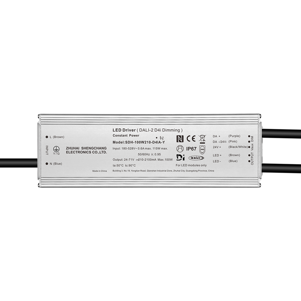 Pilote de LED isol&eacute; 100W 150W 200W 240W 320W 480W 600W 800W DALI-2 D4i 220-480V AC