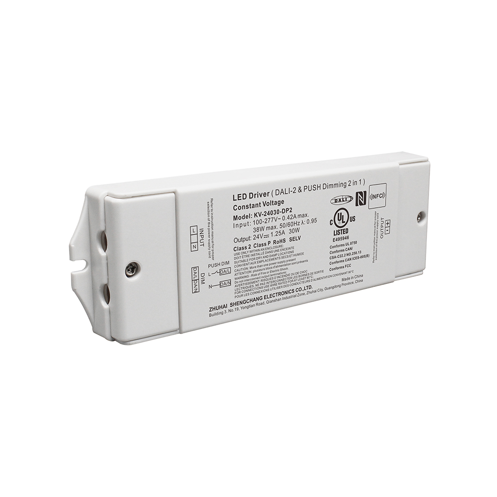 DP2 30W CV DALI 2 محرك LED للدفع 12 24 36 48 فولت