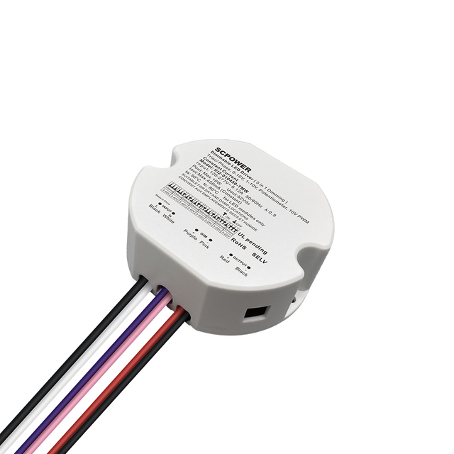 10W 15W 20W 30W 40W 50W p&uuml;sivool Triac 0-10V 5-&uuml;hes h&auml;mardatav LED-draiver &uuml;mmargune sisevalgusti draiver