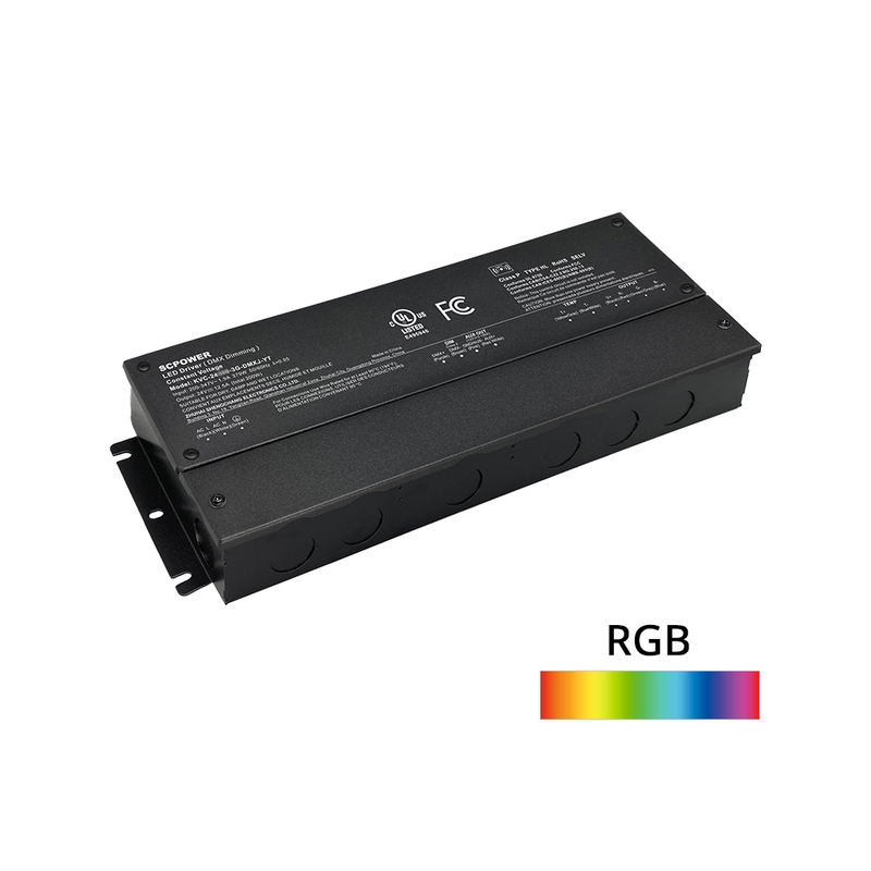 288W 300W RGB DMX512 ลดแสงแรงดันคงที่ไดร์เวอร์ไฟ LED 12 24 36 48 โวลต์ DC