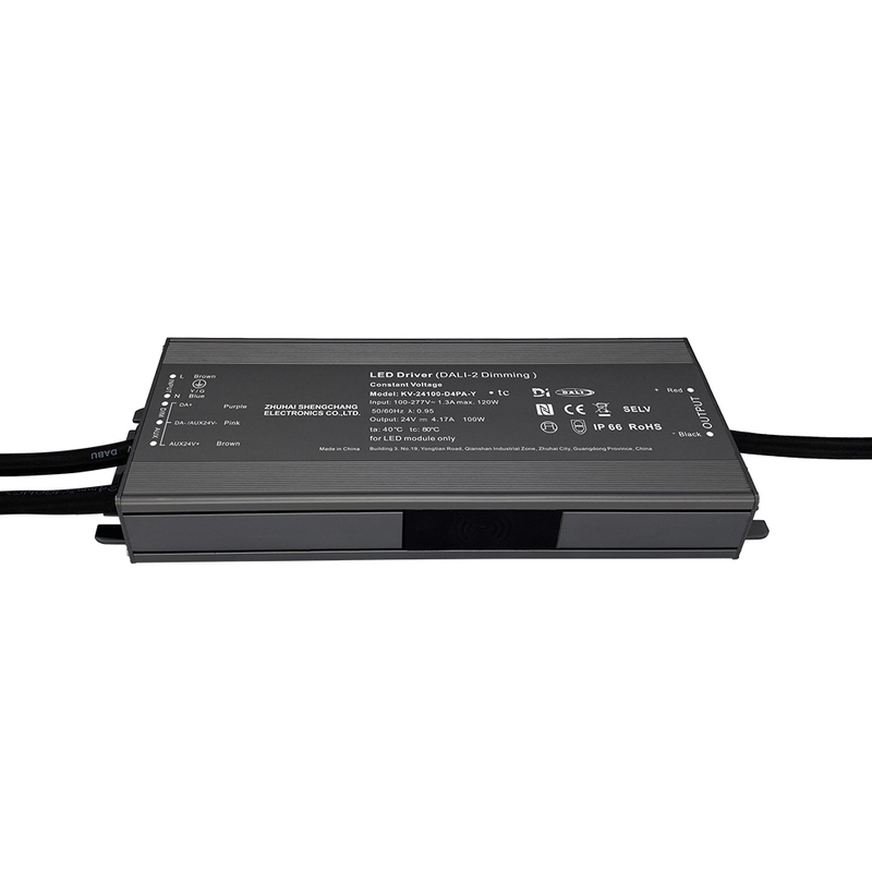 D4P 80 96 100 120 vatios CV DALI-2 D4i Controlador LED de empuje 12V 24V 36V 48V