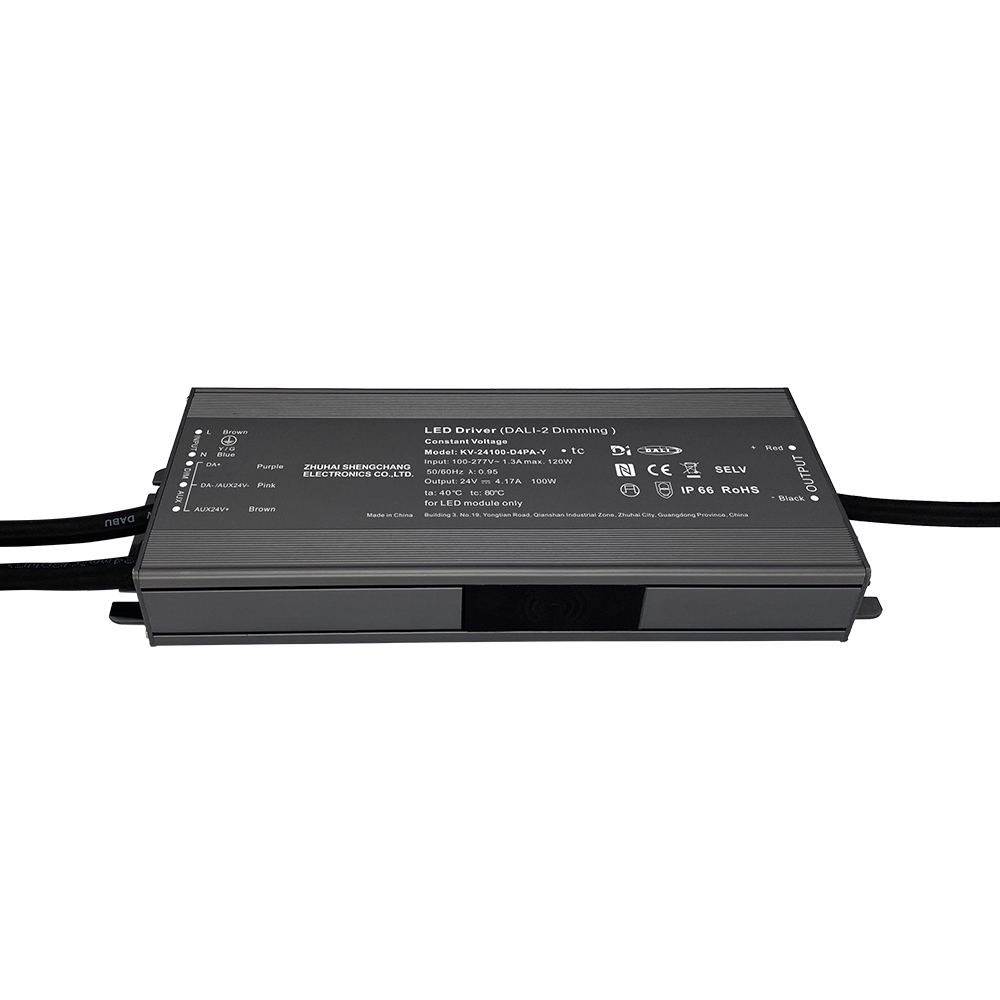 D4P 80 96 100 120 vatios CV DALI-2 D4i Controlador LED de empuje 12V 24V 36V 48V