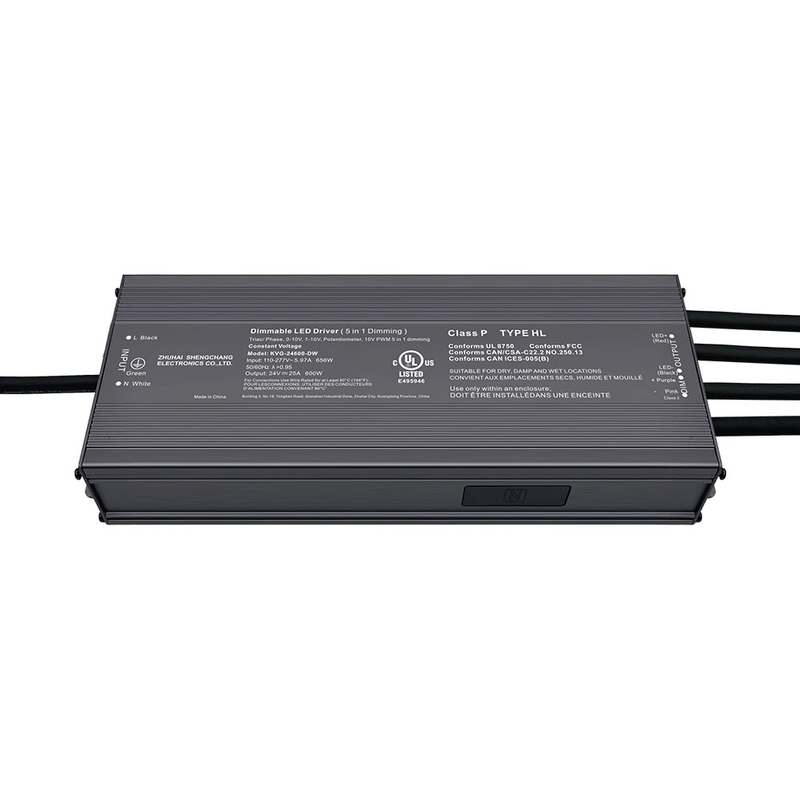 500W 600W Triac 0-10V Dimmable LED Driver CV 100Volt 110Volt 120Volt 277Volt