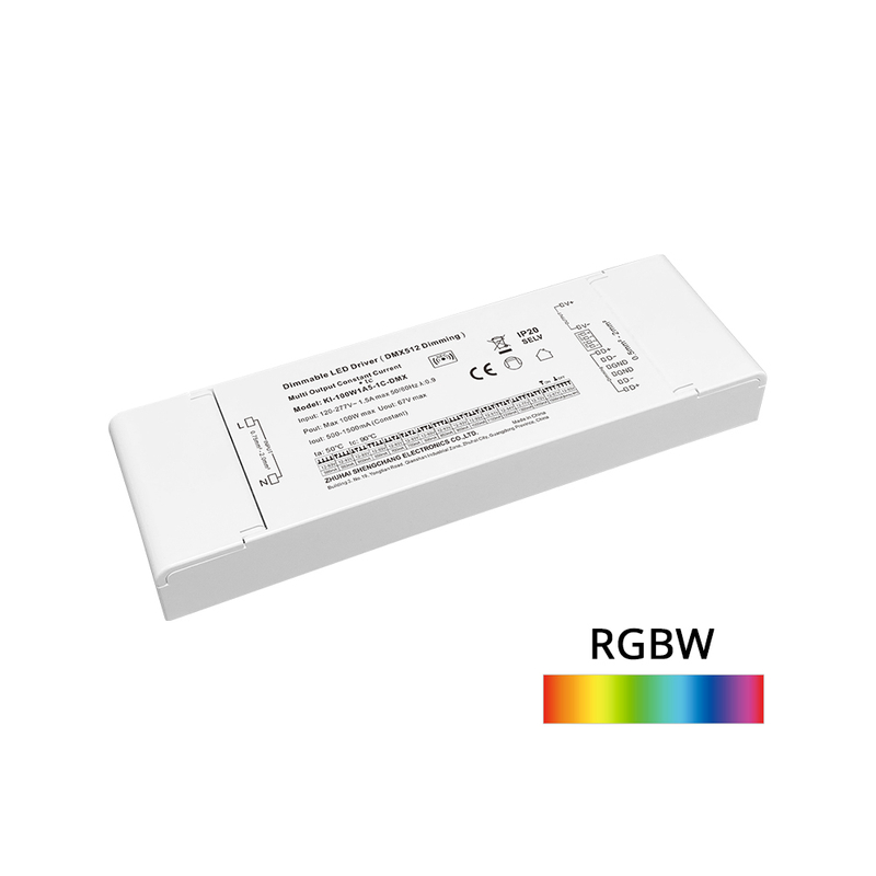 100W 500mA-2500mA 12V-93V DC Arus Malar Boleh Dimalapkan 3 4 Saluran RDM DMX RGB RGBW LED Pemacu