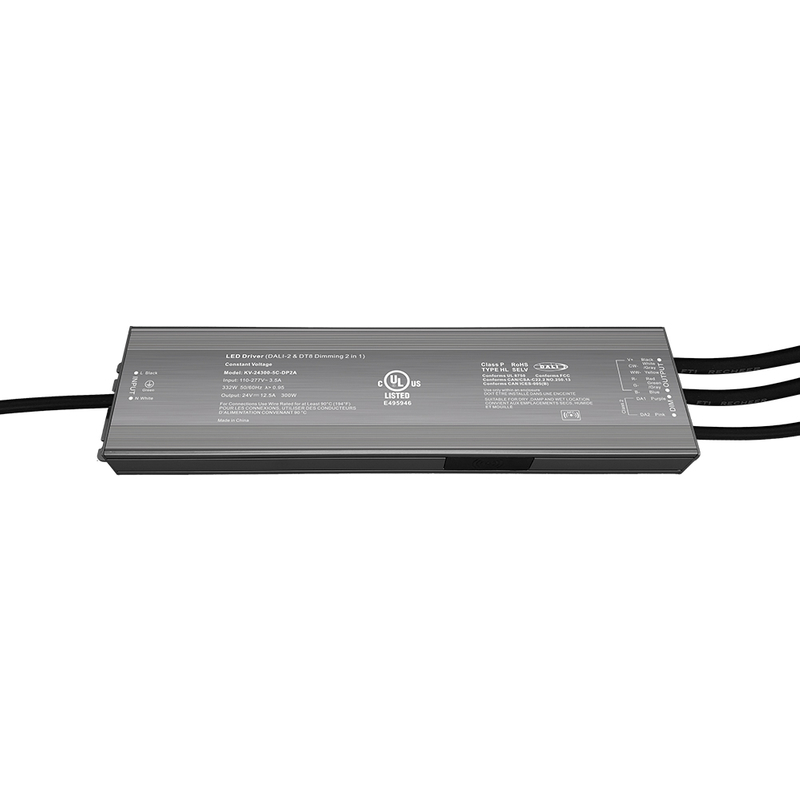 DP2 300W CV RGB CW DALI 2 nyom&oacute;gombos szab&aacute;lyozhat&oacute; LED meghajt&oacute; 12Vdc 24Vdc 36Vdc 48Vdc