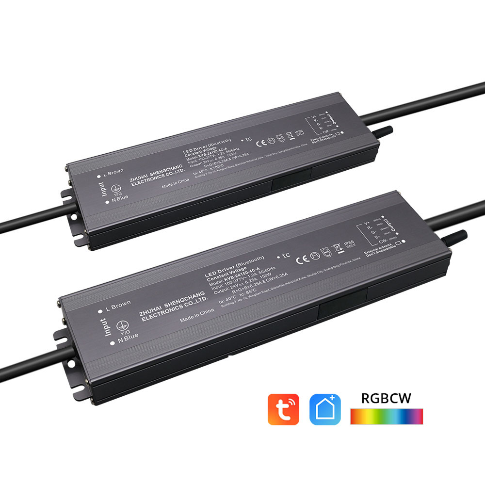 150 واط 200 واط 300 واط CV RGB CW ZigBee 3.0 Pro + Smart LED Driver 25A Max DC 12V 24V 36V 48V متوافق مع Amazon echo Google Home Smart Life Tuya Smart APP Control