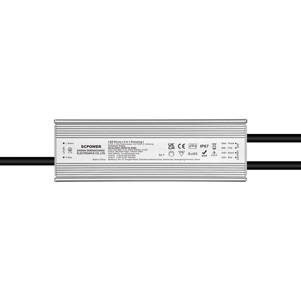 100W 150W 200W 240W 320W 400W 500W 600W 720W 800W 1200W 0-10V Umushoferi wa LED utigunze 220-480VAC