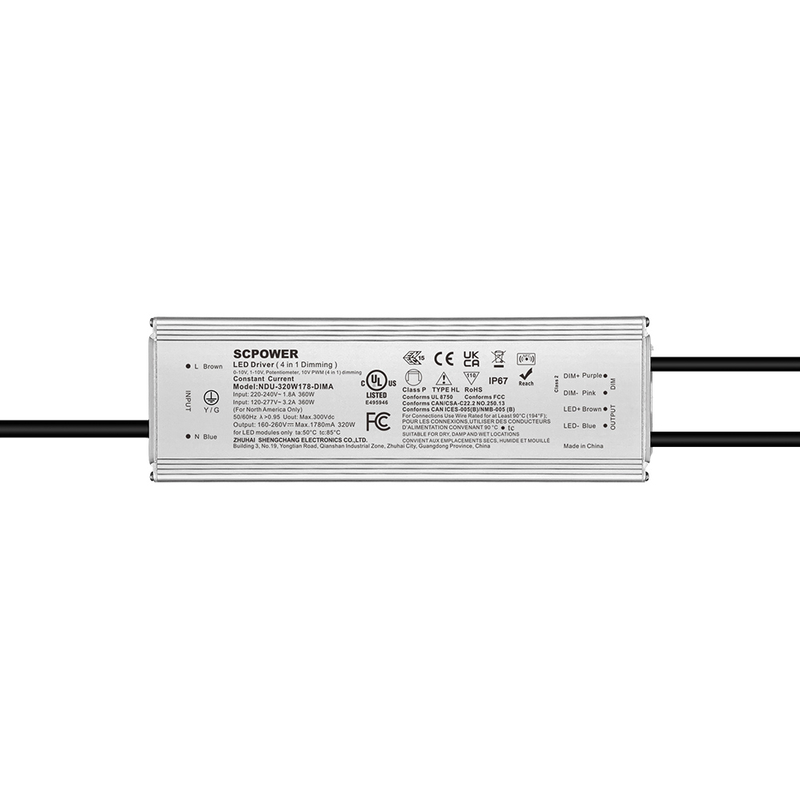 60 W 100 W 150 W 200 W 240 W 320 W 400 W 500 W 680 W 800 W 1000 W 1200 W 0–10 V Outdoor-LED-Treiber 120–277 VAC