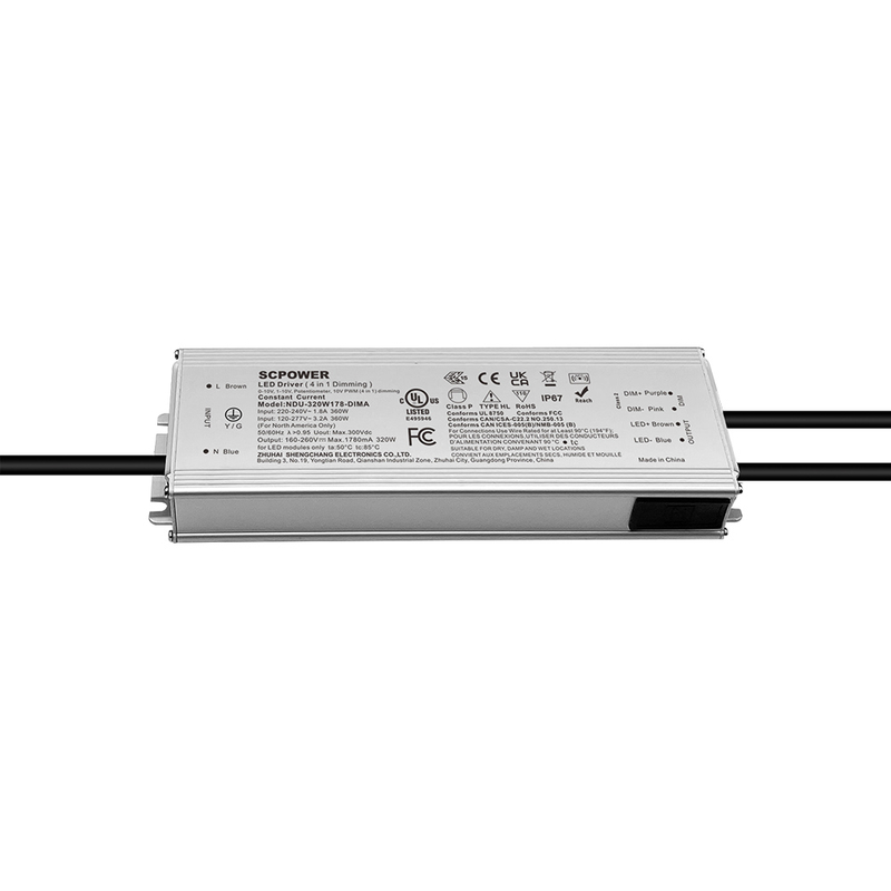 60 W 100 W 150 W 200 W 240 W 320 W 400 W 500 W 680 W 800 W 1000 W 1200 W 0–10 V Outdoor-LED-Treiber 120–277 VAC