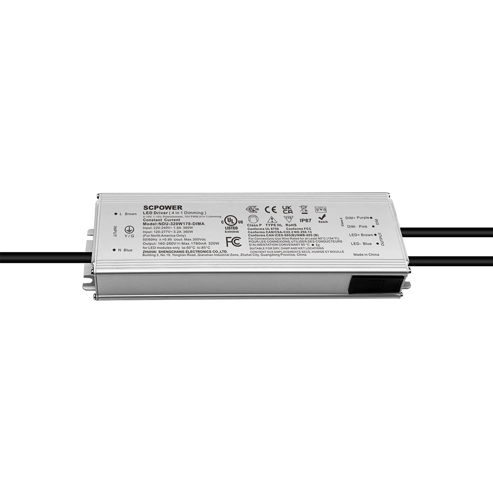 60 W 100 W 150 W 200 W 240 W 320 W 400 W 500 W 680 W 800 W 1000 W 1200 W 0–10 V Outdoor-LED-Treiber 120–277 VAC