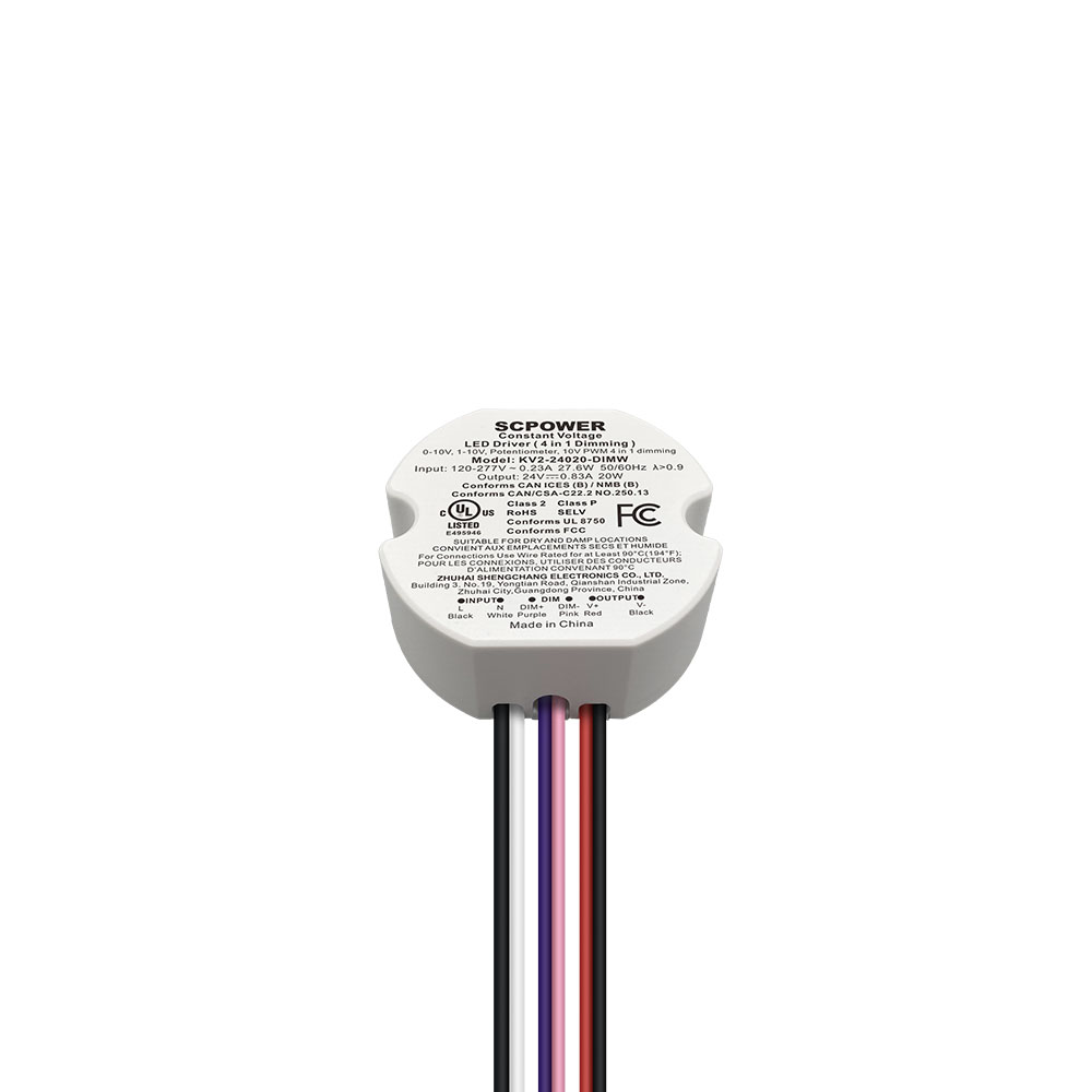 10W 15W 20W 25W 30W 40W 0-10V 4 en 1 Dimmable LED Conductor Circular Constante Tensi&oacute;n LED Luz Conductor Vietnam markana