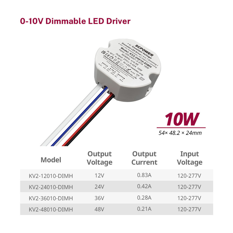 10 15 20 25 30 40 Watt Tension konstant 0-10V 1-10V 4 n&euml; 1 Drejtues LED me err&euml;sim PWM Dalje n&euml; form&euml; t&euml; rrumbullak&euml;t