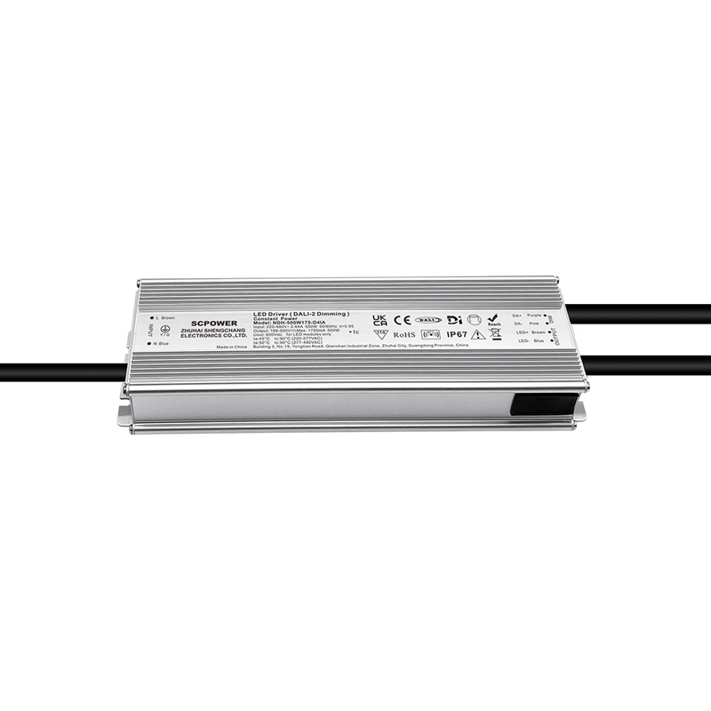 100W 150W 200W 240W 320W 400W 500W 600W 720W 800W 1200W DALI-2 D4i &Oacute;einangra&eth;ur LED Driver 220-480VAC