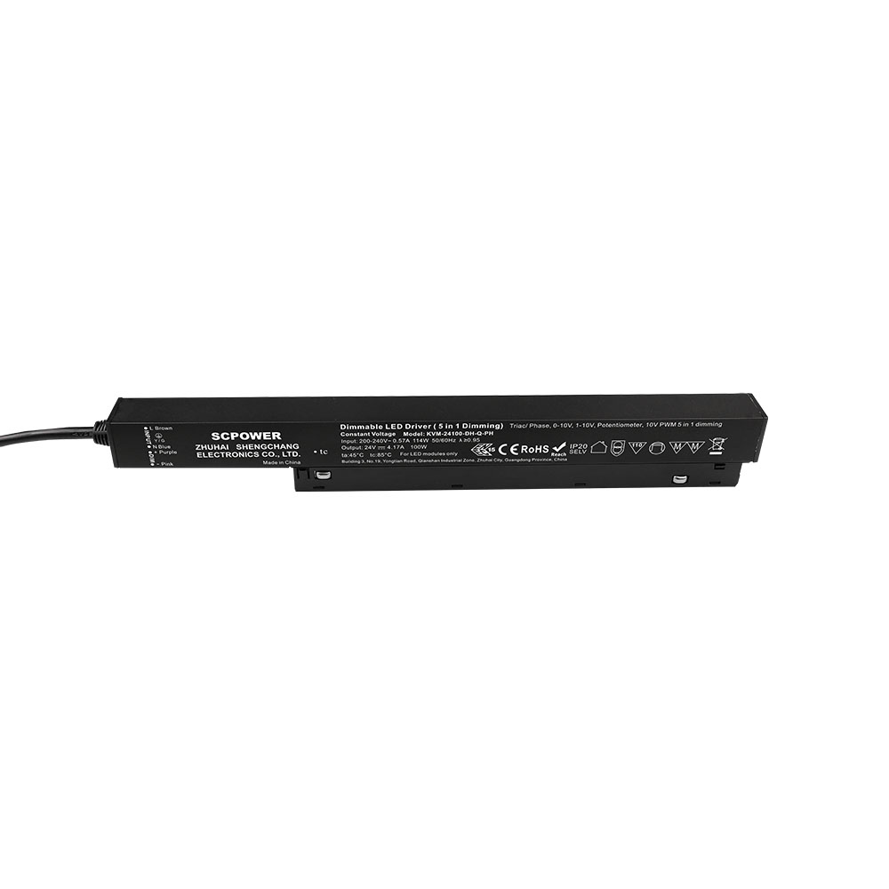 عامل طاقة عالي 100 150 200 وات CV Triac 0-10v 1-10v 5 في 1 محرك LED قابل للتعتيم المغناطيسي إضاءة عالية الكفاءة