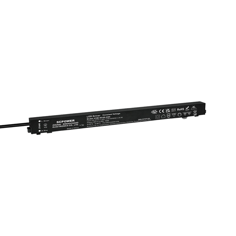 100 150 200 วัตต์ CV Non-Dimming Ultrathin แหล่งจ่ายไฟสวิทช์แม่เหล็ก LED Driver สำหรับแถบ LED แทร็ก UL/cUL Certified