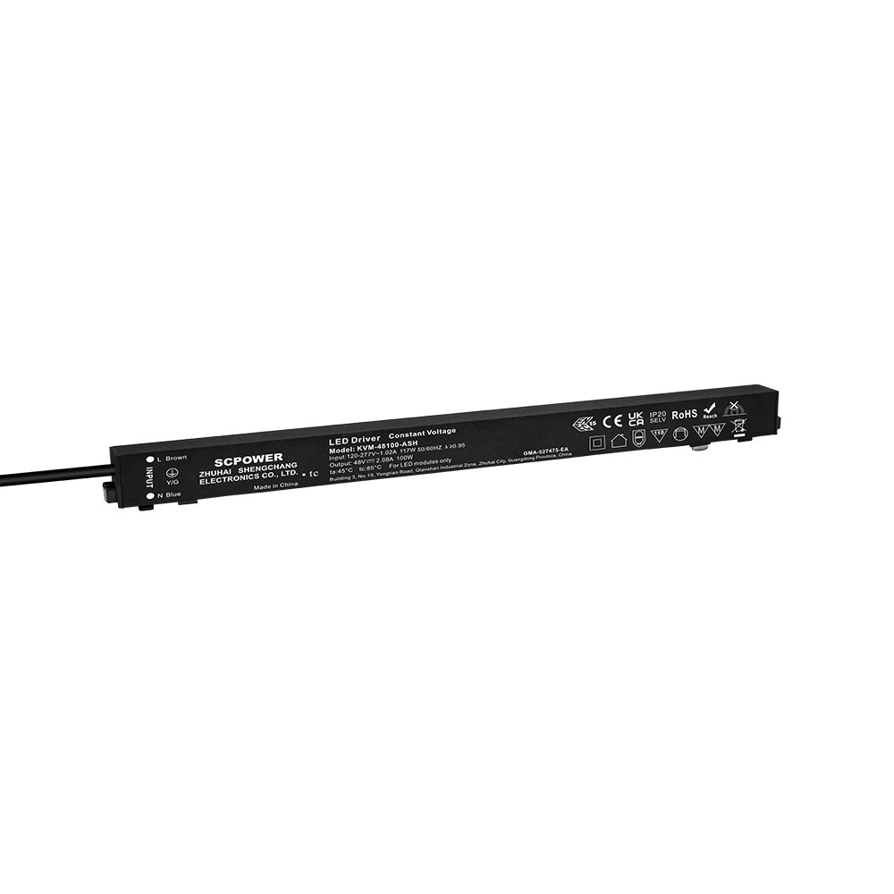 Driver LED per alimentatore con interruttore magnetico ultrasottile non oscurante da 100 150 200 Watt CV per strisce LED certificate UL/cUL